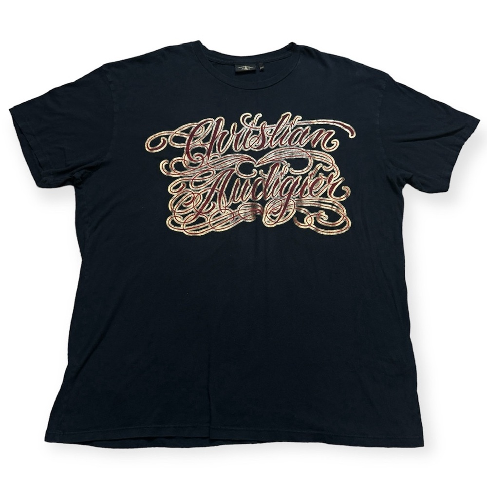 Christian Audigier Grenade With Wings T-shirt Size XXL